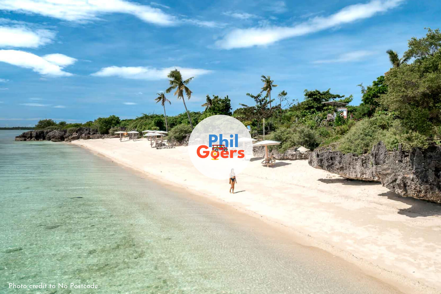 Enjoy the crystal clear sea at Sandira Beach aka Paradise Beach with PhilGoers.com Bantayan Island Tour Package